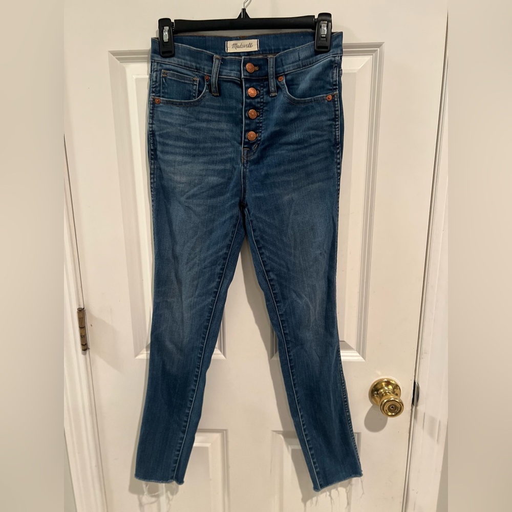 Madewell Woman’s jeans, button down, Size 26